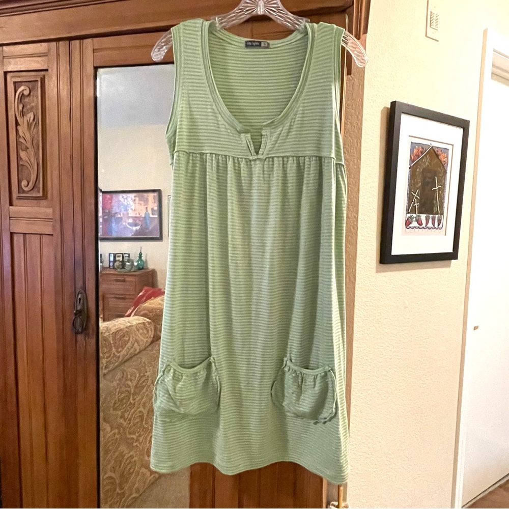 City Lights green striped sundress - Picture 9 of 13